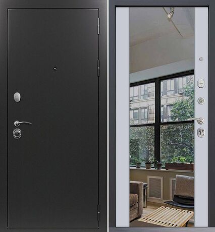 Входная дверь Command Doors Патриот графит 3Z Белый Матовый